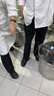 厨王厨师鞋安全防滑防水防油鞋透气工作鞋男耐磨厨房鞋休闲皮鞋春季 厨王2号-加厚款 42 实拍图