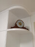 康巴丝（Compas）台式电波座钟客厅复古实木电子时钟台钟钟表书房卧室电波钟 SZZD2236M 实拍图