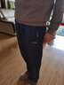 李宁（LI-NING）运动裤男夹棉裤秋冬季防风宽松直筒户外运动系带加绒长裤训练裤子 墨水蓝（夹棉） XXL/185 实拍图