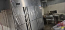 西冷贝尔 商用四门 厨房冰箱 立式冷藏冷冻保鲜柜 展示柜冷柜 不锈钢双温冰柜 六门双温升级款 QB-1300 1300升 实拍图