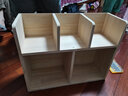 林家小子  实木书架电脑桌面书桌收纳置物架办公桌桌上多层学生宿舍加高 原木色 60-48cm【实木】 实拍图