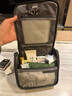 MUJI 聚酯纤维 可吊挂式洗脸用具盒 化妆包旅行便携洗漱包 灰色 宽16*长19*厚度6cm 实拍图