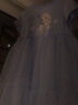 迪士尼（Disney）六一儿童女童短袖连衣裙艾莎公主拼接网纱裙子23夏DB321RE02蓝120 晒单实拍图