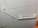 墨斐琳（Morphling）浴室安全扶手不锈钢浴缸卫生间马桶厕所防滑拉手老人无障碍把手 304加强型-135度45*45cm白色 实拍图