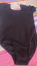 艾舞戈儿童舞蹈服女童夏季练功服宝宝芭蕾舞连体服中国舞服考级跳舞衣 黑色-短袖 150 身高130-140cm体重58-68斤 实拍图