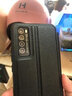 锴美 适用华为nova7手机壳 nova7pro手机壳视窗翻盖式保护套nova7se防摔商务全包外壳男女新款 Nova7【黑色】视窗皮套+保护膜 实拍图