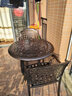 御藤美家（ROYAL RATTAN）户外桌椅阳台桌椅组合休闲桌椅铸铝桌椅套件花园庭院露天桌椅 一桌两椅（正格配80兰花圆桌） 实拍图