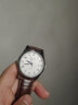 灵豚（LINGTUN）考试用机械表 手表男全自动机械表 牛皮带男士手表蝴蝶扣潮流腕表 白面数字咖啡带 实拍图