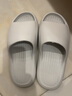 逸茉夏季抗菌防臭拖鞋男女士居家室内浴室洗澡防滑EVA凉拖轻盈踩屎感 浅灰 42-43 (265mm) (适合41-42脚穿) 实拍图
