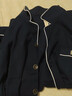 芬腾睡衣男士春秋款纯棉长袖开衫翻领全棉休闲空调房家居服套装 宝兰 L 实拍图