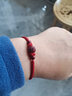 玉有情 朱砂红绳手链男女款925银生肖本命年平安珠生日礼物 【回纹珠】紫砂款-红绳 手链款 实拍图
