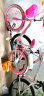 艾梦琪 儿童自行车女孩脚踏车18/20/22寸童车6-10岁学生单车 单速粉色 22寸适合135-155cm 实拍图