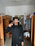 沃萨维（WOSAWE）春秋季公路车薄款长袖自行车骑行服高弹透气速干山地车短袖上衣男 初适-黑色长袖套装 吸湿排汗 M (适合60-70KG) 实拍图