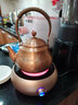 言易铜壶烧水壶手工泡茶壶家用沏茶壶加厚纯紫铜茶壶大容量煮茶壶水壶 一帆风顺套装 实拍图
