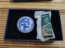 善琏湖笔【中秋礼品】黄铜手工篆刻石章闲章刻字书法国画礼品创意定制精雕文雅高雅图画国潮国画高端礼盒 实拍图