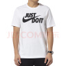 耐克NIKE男子运动生活TEE JUST DO IT SWOOSH短袖T恤AR5007-100白 L 实拍图