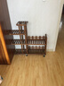 华观家居（Home Giving Furniture）可移动手推花架实木多层落地式花盆架子木质盆景阳台客厅室内多肉 经典款碳色中号带轮 实拍图
