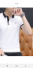 貉 短袖t恤男韩版夏季纯色棉T恤翻领polo青年体恤半袖衣服打底衫男 白色 L 实拍图
