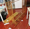 淘之良品衣帽架挂衣架落地多功能办公室卧室置物架衣服挂架子简易室内晾衣 茶色-旗舰款柜式 实拍图