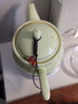 宋汇 陶瓷泡茶壶过滤网茶叶壶花茶壶茶具红茶泡茶器青瓷茶具套装带托盘 柠檬黄茶壶550ml 实拍图