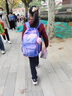 DISNEY迪士尼拉杆书包女三轮小学生书包休闲减负可爬楼梯初中生书包女 SA80067（粉蓝渐变） 实拍图