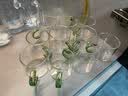 正扬 加厚耐热带把玻璃杯子透明功夫茶具茶杯品茗花茶杯水杯小咖啡杯 6个玻璃把杯_孔雀绿 实拍图