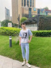 卉饰（HUISHI）香港潮牌运动套装女夏季新款印花两件套时尚休闲减龄牛仔套装女 图片色 XL 晒单实拍图