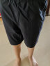 特步（XTEP）儿童童装中性夏季短裤轻薄梭织运动五分裤 正黑色(9262) 130cm 实拍图