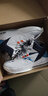 安踏篮球鞋男鞋 2022春季男子高帮减震运动鞋汤普森KT球鞋战靴4 【stash联名】白/海岸蓝-3 6.5（适合男39） 实拍图