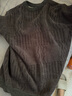 啄木鸟毛衣男加绒加厚秋冬季雪尼尔圆领保暖打底针织衫男士休闲男装上衣 M1701灰色 2XL (180) 150-165斤 实拍图