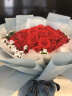 薇尼（LVINI）母亲节鲜花速递同城配送混搭玫瑰花北京西安郑州深圳广州上海天津 心里有你-52朵红玫瑰花束 实拍图