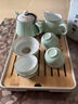 唯古潮汕功夫茶具套装家用小套青瓷茶盘茶壶盖碗茶杯陶瓷茶船办公茶海 茶壶9件套（普通包装） 实拍图