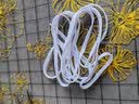 HKNS适配于361安··踏万··斯匡··威鞋带扁平运动鞋跑鞋休闲鞋男女帆布鞋白色黑色彩色鞋带 单扁丨白色 120cm 实拍图
