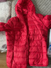 鸭鸭（YAYA）轻薄羽绒服女冬短款2025年秋冬新款高端时尚女款轻便韩版保暖外套 中国红【连帽款】 XL 实拍图