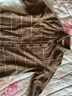 COCOBELLA复古色织条纹长袖衬衫女休闲对格工艺格子衬衣SR96 卡其格 M 实拍图