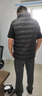 JEEP SPIRIT吉普羽绒马甲秋冬季男士轻薄马夹坎肩休闲百搭羽绒服 黑色 2XL 实拍图