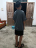艾伦伯顿（Alen Botun）运动套装男健身服速干冰丝休闲短袖夏季薄款t恤训练篮球跑步服 暗黑套装+灰黑套装 L(130-145)斤 实拍图