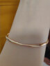 潮宏基 至简-自由18K金手镯女士玫瑰金彩金镯子莫比乌斯手环 圈口约5.8cm 实拍图