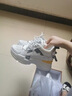 柯妮丽人老爹鞋女内增高小白鞋2025新款真皮厚底鞋子透气小个子时尚休闲鞋 尾部红色 37 实拍图