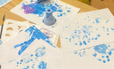 弥鹿（MiDeer）手指画宝宝绘画套装涂料可水洗颜料幼儿园儿童印章DIY礼盒 宝宝手指画百宝箱-48件套 晒单实拍图