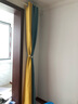 梦达莱免打孔伸缩杆窗帘成品一整套遮光客厅卧室定制隔断门帘保暖遮阳帘 浅蓝色+黄（当天发货） 适用宽3.1-3.6米【窗帘高2.7米】 米 实拍图