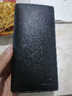 七匹狼男士长款钱包全真皮直款钱夹纯头层牛皮票夹软皮品牌皮夹子多卡位 黑色压印标 实拍图