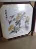 紫腾随轩新中式牡丹花开富贵装饰画客厅餐厅背景墙画卧室床头挂画壁画 图13 50*50cm红木色实木框 实拍图