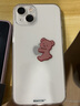 魔杰乐（MOJIELE） 卡通可爱创意小熊适用于iPhone手机壳苹果手机保护套情侣款防摔硅胶软壳 抱苹果小熊-透明壳 iPhone13 实拍图