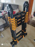 爱莱仕黑色款伸缩梯子人字梯铝合金加厚折叠梯家用多功能升降梯工程楼梯 多功能3.3米【加厚+防晃  #78 实拍图