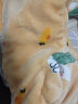 芬腾 儿童睡衣秋冬女童装长袖开衫可爱动物印花休闲家居服套装 黄色 130 实拍图