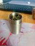 哲明（ZheMing） 螺旋口茶叶罐 锤纹锡罐便携密封纯锡手工茶具茶罐 锤纹-螺旋口（大号）-含保护袋 实拍图