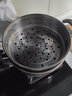 拜格 蒸锅家用三层不锈钢加厚大容量煮粥饭蒸鱼蟹馒头海鲜大号蒸笼煲汤炖锅明火电磁炉通用锅具 三层蒸锅28CM（上蒸下煮） 实拍图