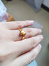 周大福大版守护真心黄金戒指(工费180)约3.90g EOF1600 实拍图