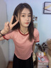 蝗裳一族女士T恤2024夏季新款韩版圆领简约百搭修身显瘦洋气上衣短袖t恤女 粉色 XL 建议110-120斤 实拍图